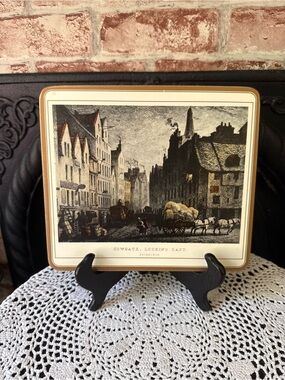 Set of Four Lady Clare Cork Backed Luncheon Placemats Trivets Edinburgh Scotland